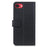 For iPhone 17e / 16e Case PU Leather Stand Wallet Phone Cover - Black - 7