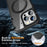 For iPhone 16 Pro Case Compatible with MagSafe Rotatable Ring Kickstand TPU+PC Phone Cover - Black - 6