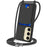 For Samsung Galaxy S23 FE Case Liquid Silicone Card Holder Phone Back Cover with Lanyard - Black - 1