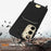 For Samsung Galaxy S23 FE Case Liquid Silicone Card Holder Phone Back Cover with Lanyard - Black - 3
