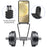 For Samsung Galaxy S23 FE Case Liquid Silicone Card Holder Phone Back Cover with Lanyard - Black - 4