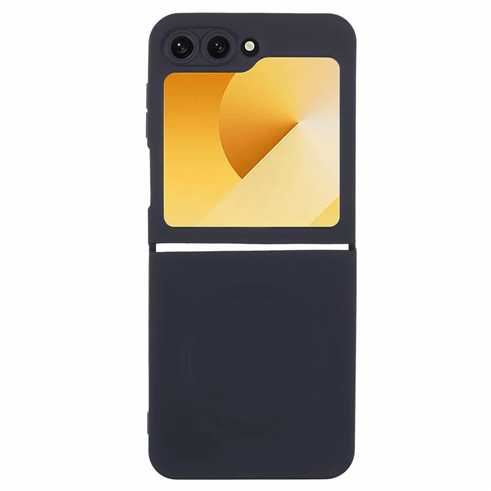 For Samsung Galaxy Z Flip7 FE 5G / Z Flip6 5G Magnetic Case Shockproof TPU Phone Cover - Black - 1