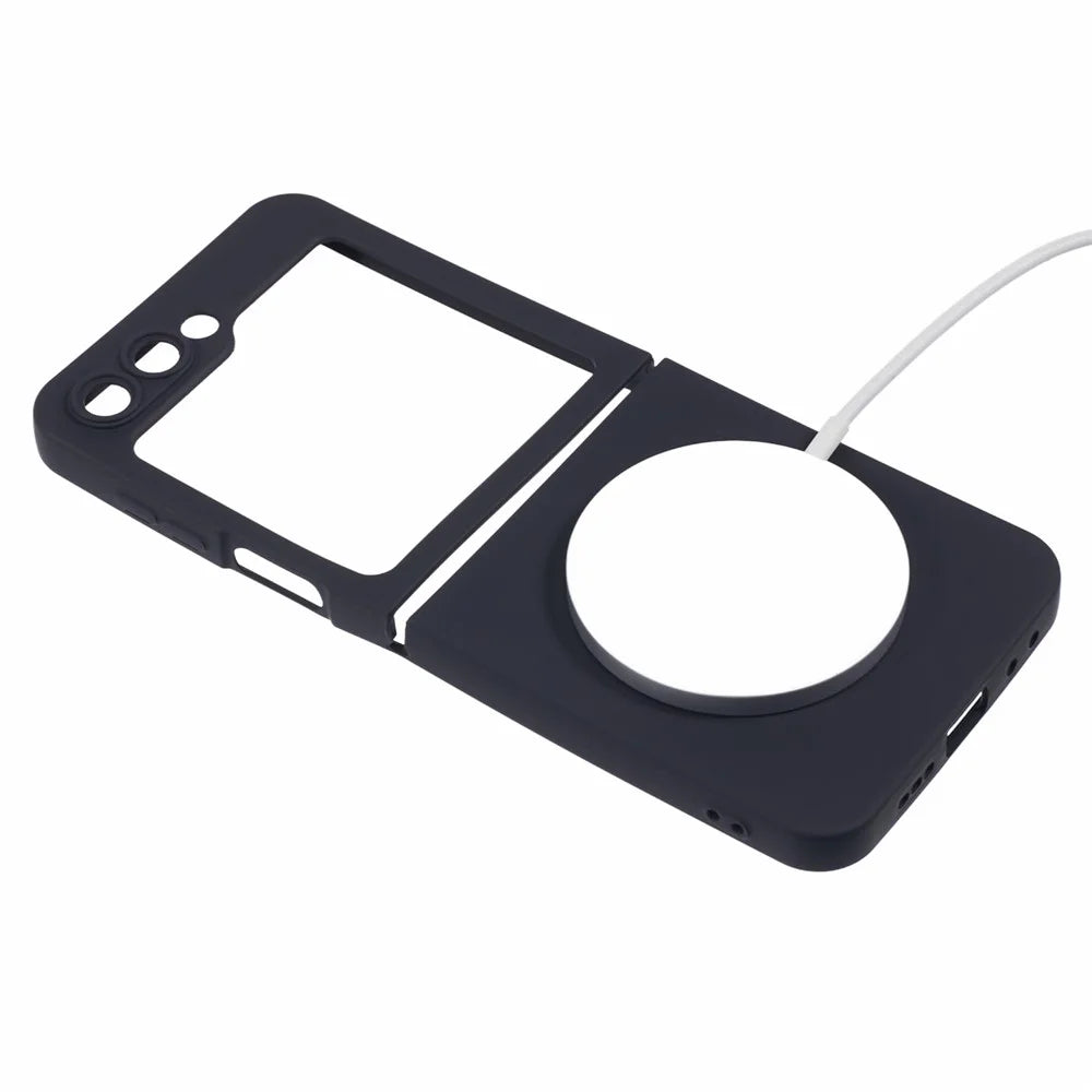For Samsung Galaxy Z Flip7 FE 5G / Z Flip6 5G Magnetic Case Shockproof TPU Phone Cover - Black - 3