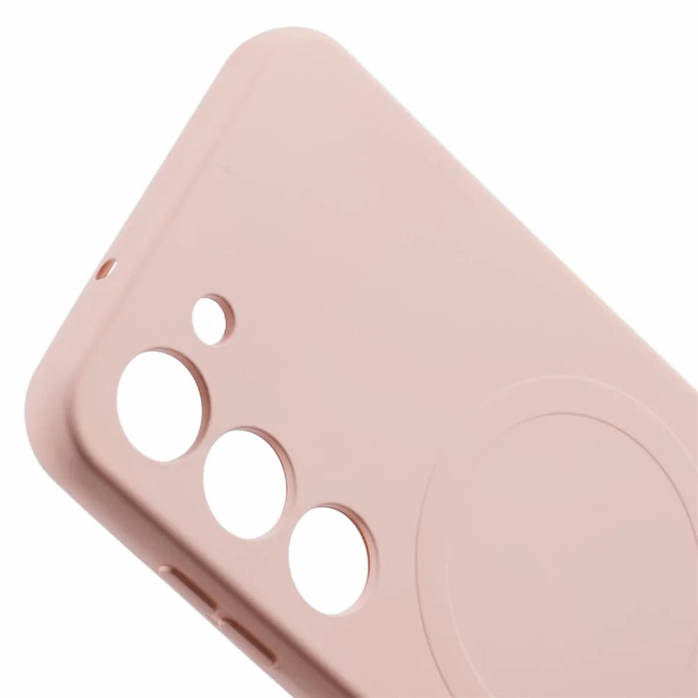 For Samsung Galaxy S23 Case Shockproof TPU Phone Cover Magnetic Case - Pink - 7