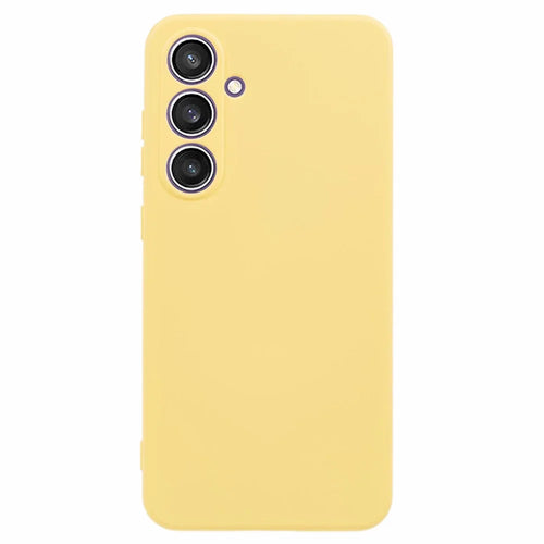 For Samsung Galaxy S24 FE Case Arc Edge 2.0mm TPU Protective Phone Cover - Yellow - 1