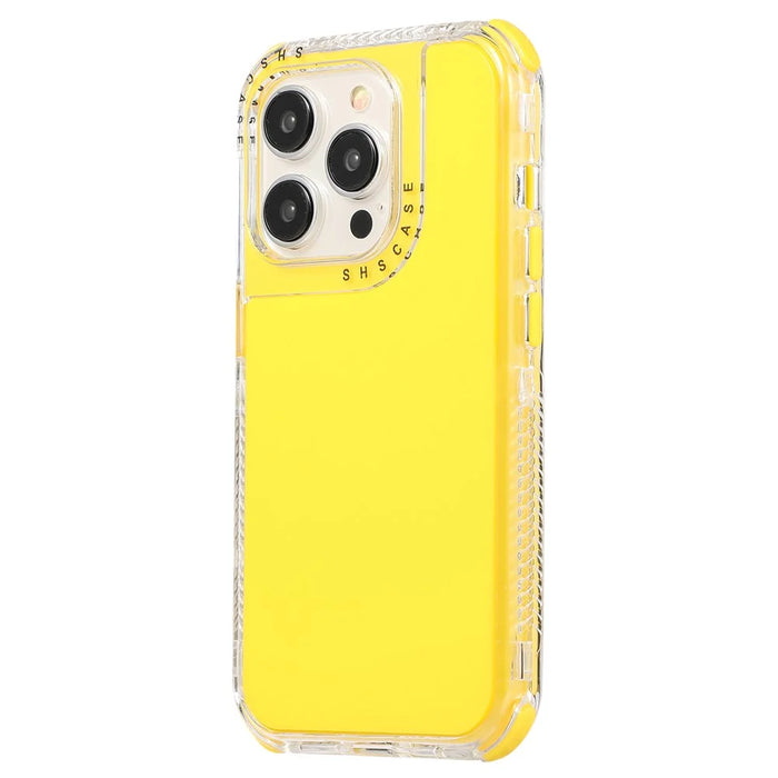 For iPhone 16 Pro Case 3-in-1 Drop-Proof PC+TPU Phone Cover - Yellow - 2