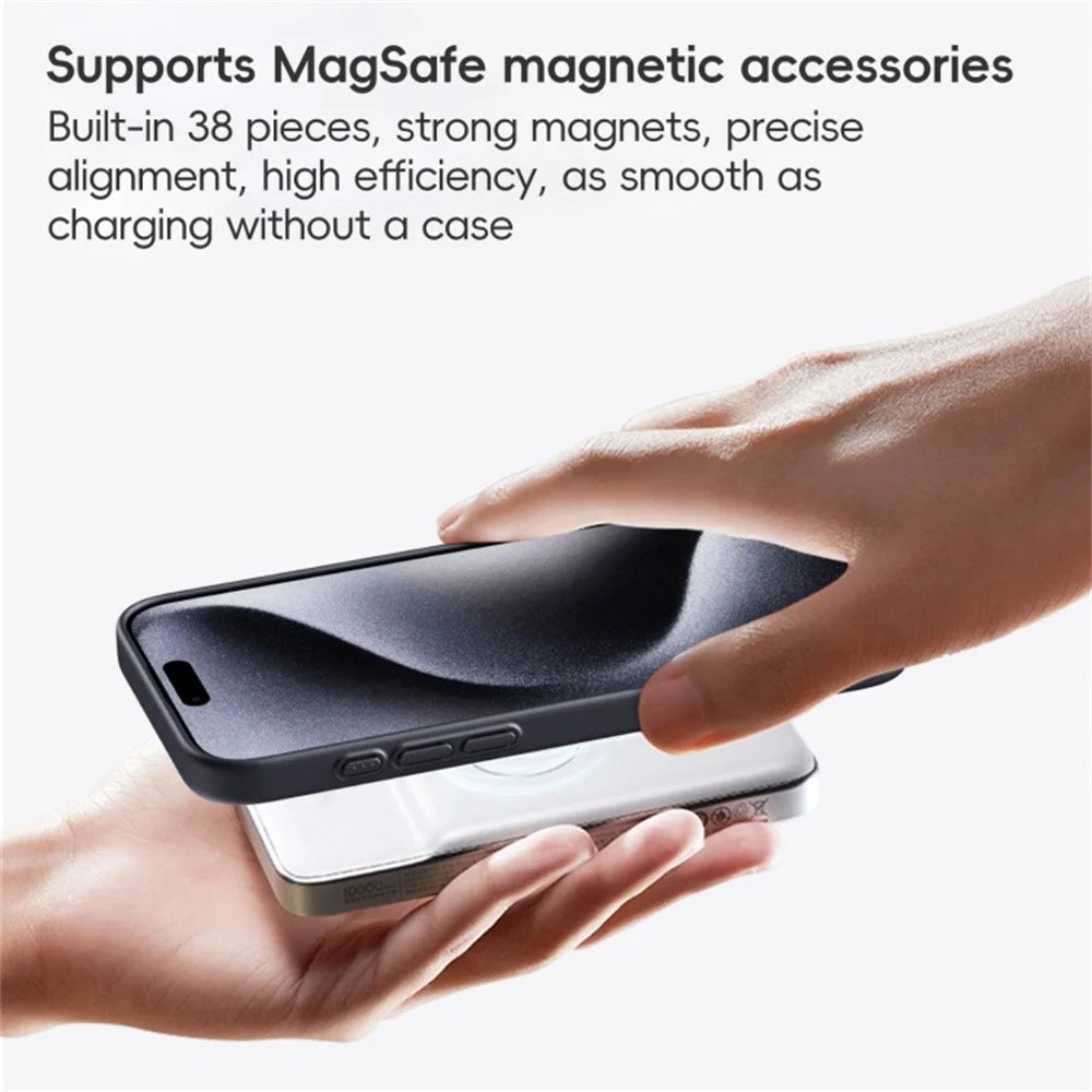 For iPhone 16 Pro Max Case Compatible MagSafe Shockproof TPU+Aramid Fiber Phone Cover Carbon Fiber Texture - 5
