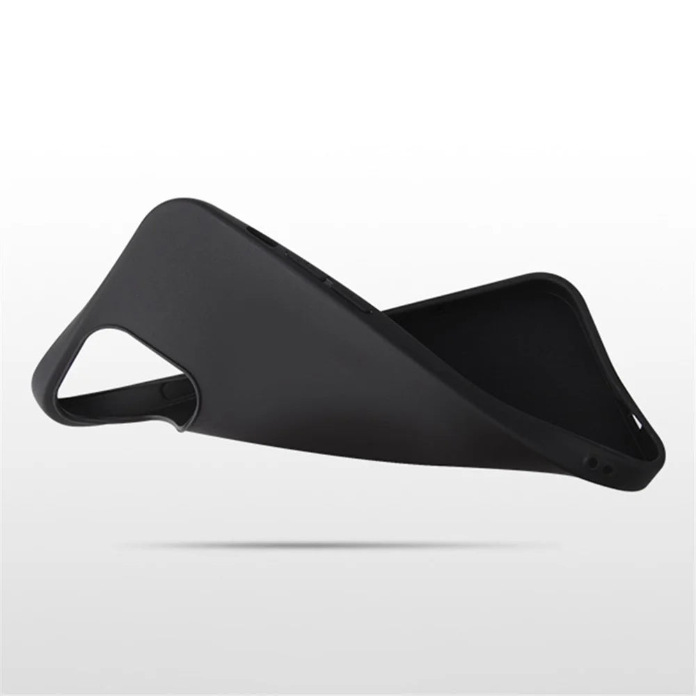 For iPhone 16 Pro Max TPU Phone Case Matte Anti-Fingerprint Protective Cover - Black - 4