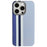 For iPhone 15 Pro Case Compatible with MagSafe Carbon Fiber Texture PC Phone Cover - Baby Blue Vertical Stripes - 1