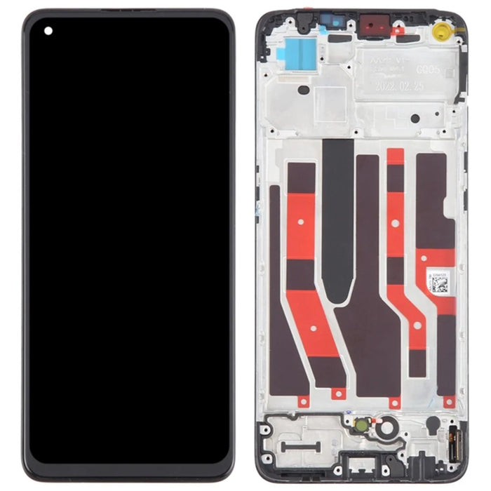 For Oppo Reno7 4G Grade C OLED Screen and Digitizer Assembly + Frame Spare Part (Without Logo) - 1