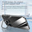 SULADA For iPhone 16 Pro Max Case Folding Camera Kickstand TPU+PC Clear Phone Cover - Black - 3