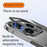 SULADA For iPhone 16 Pro Max Case Folding Camera Kickstand TPU+PC Clear Phone Cover - Black - 4