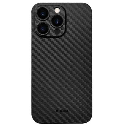 KZDOO For iPhone 16 Pro Compatible with MagSafe Carbon Fiber Texture Ultra Thin PP Phone Cover - Black - 1