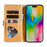 For iPhone 16 Stand Case Glitter Phone Leather Cover Zipper Pocket - Gold - 3
