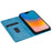For iPhone 16 Plus Case Glittery PU Leather+TPU Card Slot Phone Cover - Blue - 3