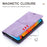 For Google Pixel 9 Pro  /  Pixel 9 Wallet Case Magnetic Closing Leather Phone Cover - Purple - 4