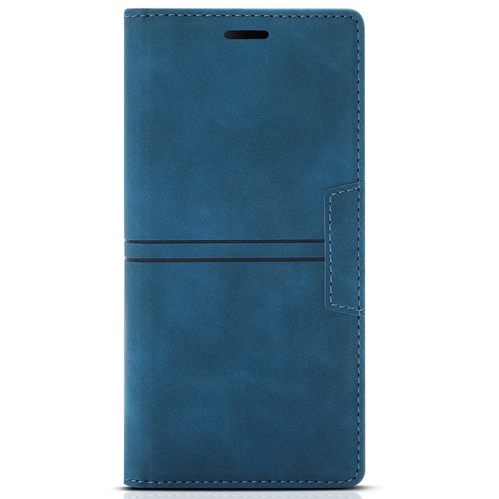 For Google Pixel 9 Pro XL Wallet Case Magnetic Closing Leather Phone Cover - Blue - 6