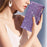 For iPhone 16 Case Starry Sky Carving Leather Wallet Phone Cover - Purple - 6