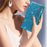 For iPhone 16 Plus Case Starry Sky Carving Leather Wallet Phone Cover - Blue - 6