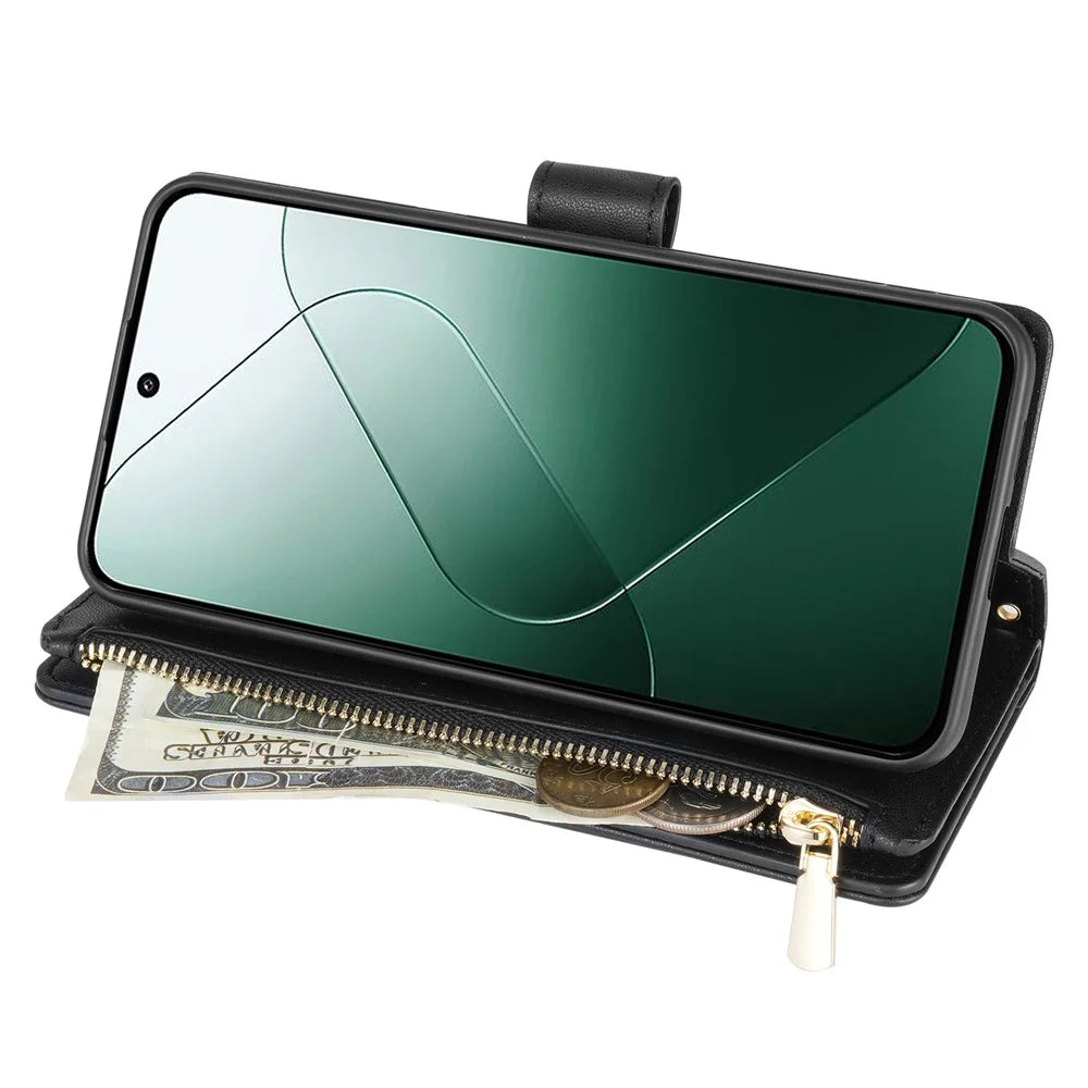 For Google Pixel 9 Pro  /  Pixel 9 Case Rhombus Stitching Leather Wallet Phone Cover with Long  /  Short Strap - Black - 2
