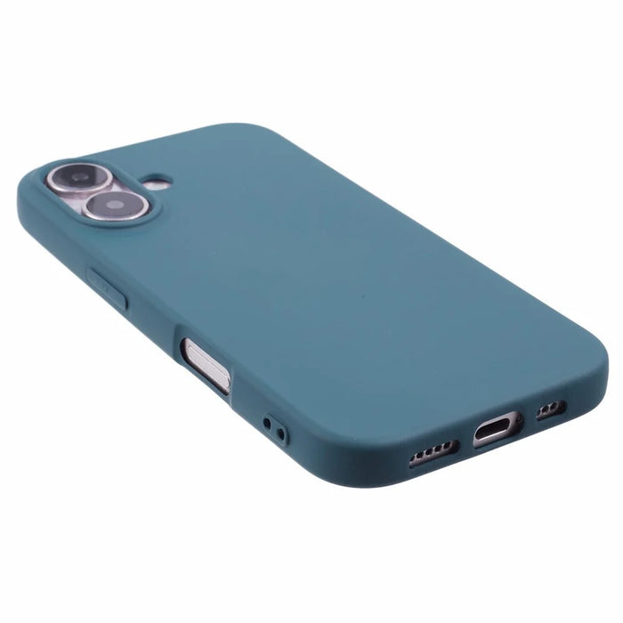 For iPhone 16 Plus Case Arc Edge 2.0mm TPU Protective Phone Cover - Midnight Green - 4