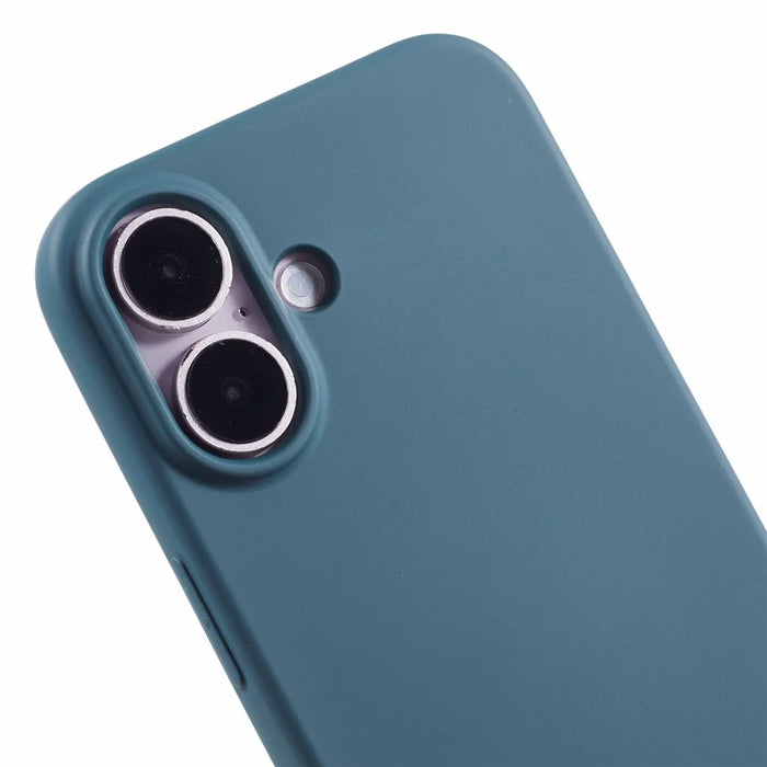 For iPhone 16 Plus Case Arc Edge 2.0mm TPU Protective Phone Cover - Midnight Green - 6