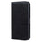 For iPhone 16 Case Solid Color Leather Folding Stand Wallet Leather Phone Cover - Black - 7