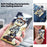 For Samsung Galaxy A16 5G / A16 4G Case Stand Pattern Printing Leather Phone Cover - Standing Cat - 5