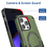 For iPhone 16 Pro Max Case Compatible with MagSafe TPU+PC Kickstand Phone Cover with Strap - Army Green - 2