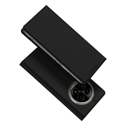 DUX DUCIS Skin Pro Series For Realme 13 Pro 5G (Global) / 13 Pro+ 5G (Global) Case Leather Cover Card Holder - Black - 1