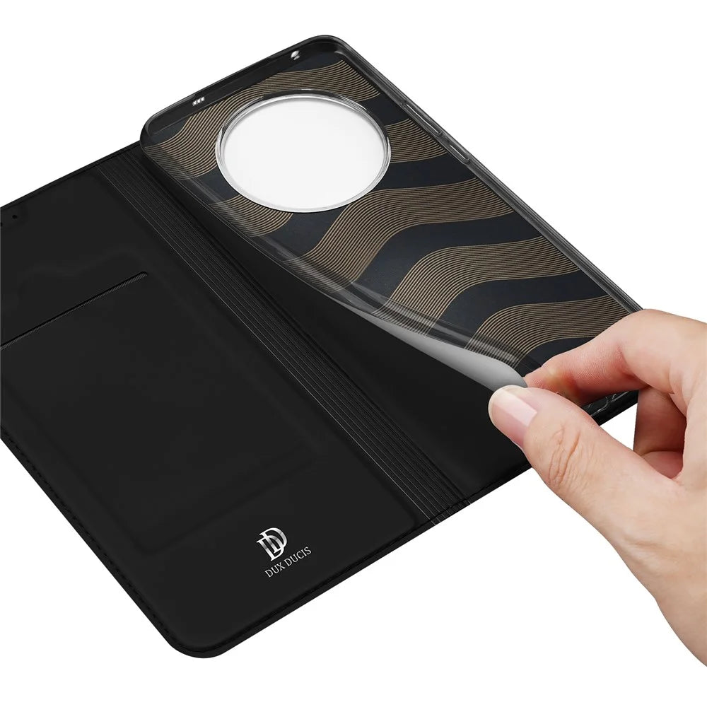 DUX DUCIS Skin Pro Series For Realme 13 Pro 5G (Global) / 13 Pro+ 5G (Global) Case Leather Cover Card Holder - Black - 7