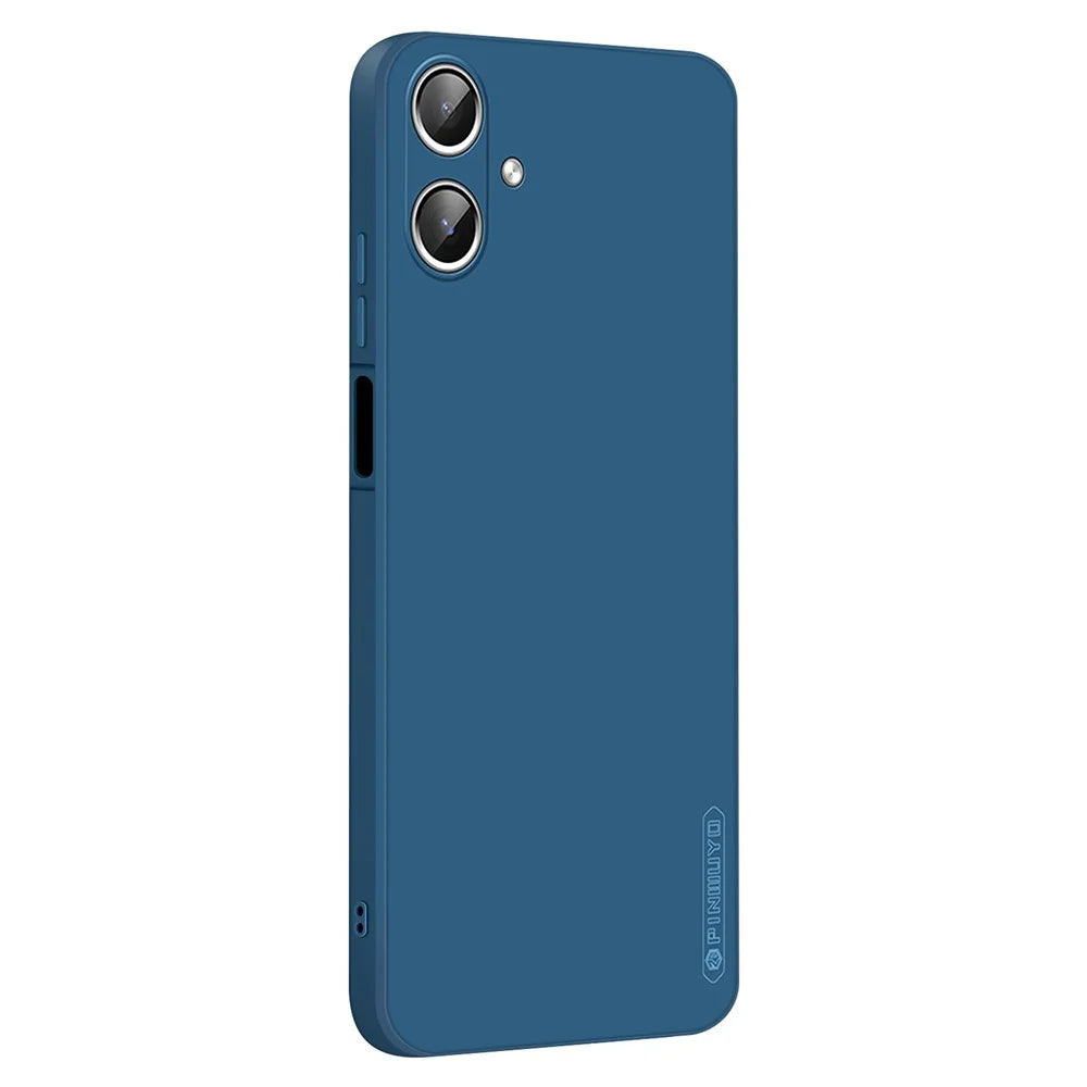 PINWUYO JK Touching Series For Samsung Galaxy A06 4G Case Silky Touch Soft TPU Phone Back Cover - Navy Blue - 1