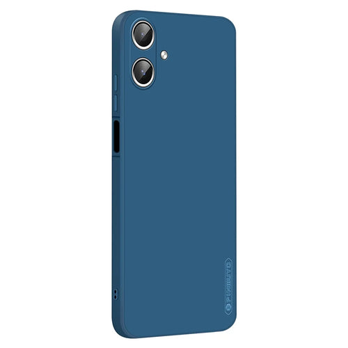 PINWUYO JK Touching Series For Samsung Galaxy A06 4G Case Silky Touch Soft TPU Phone Back Cover - Navy Blue - 1