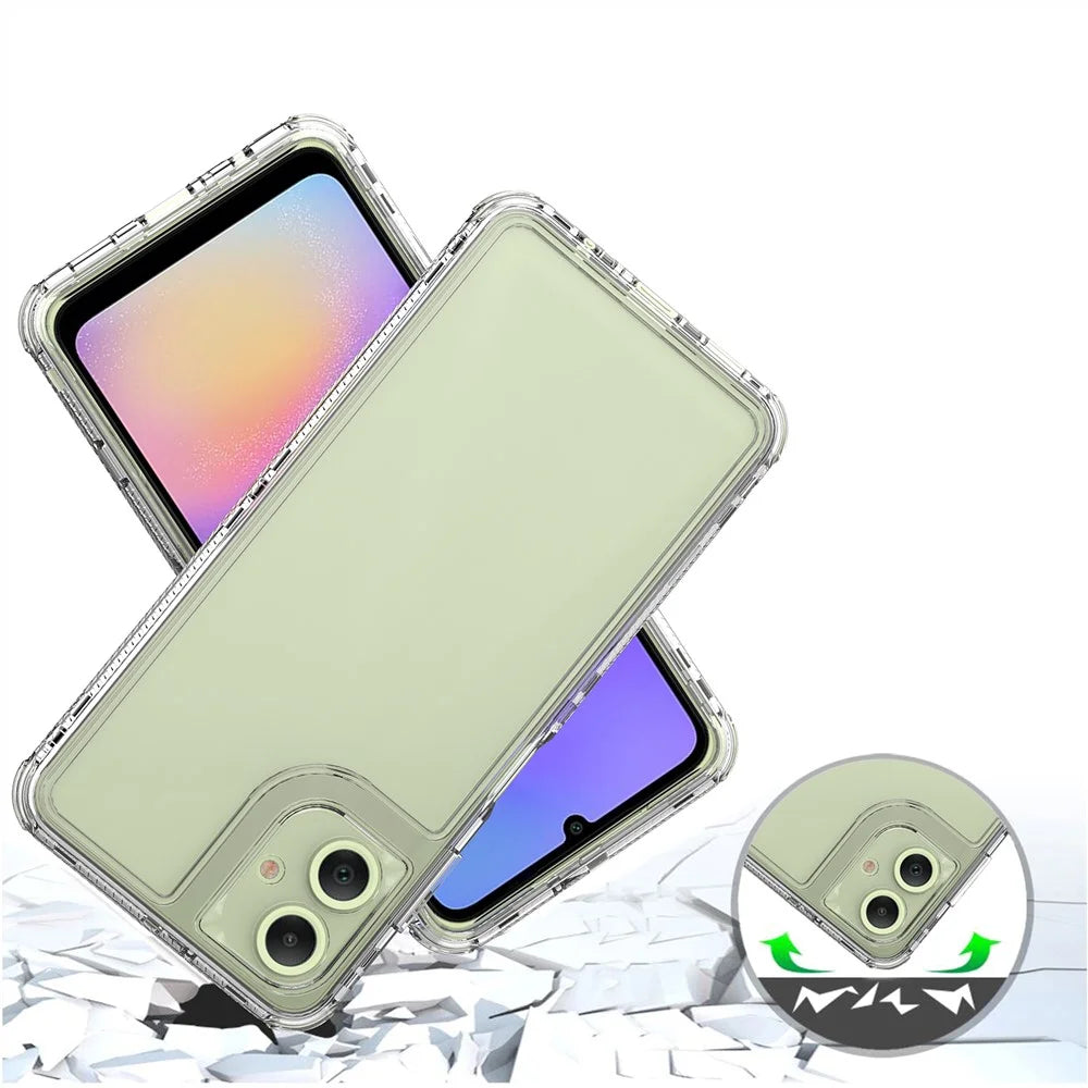 For Samsung Galaxy A06 4G Case Anti-Scratch Acrylic+TPU Clear Phone Cover - 3