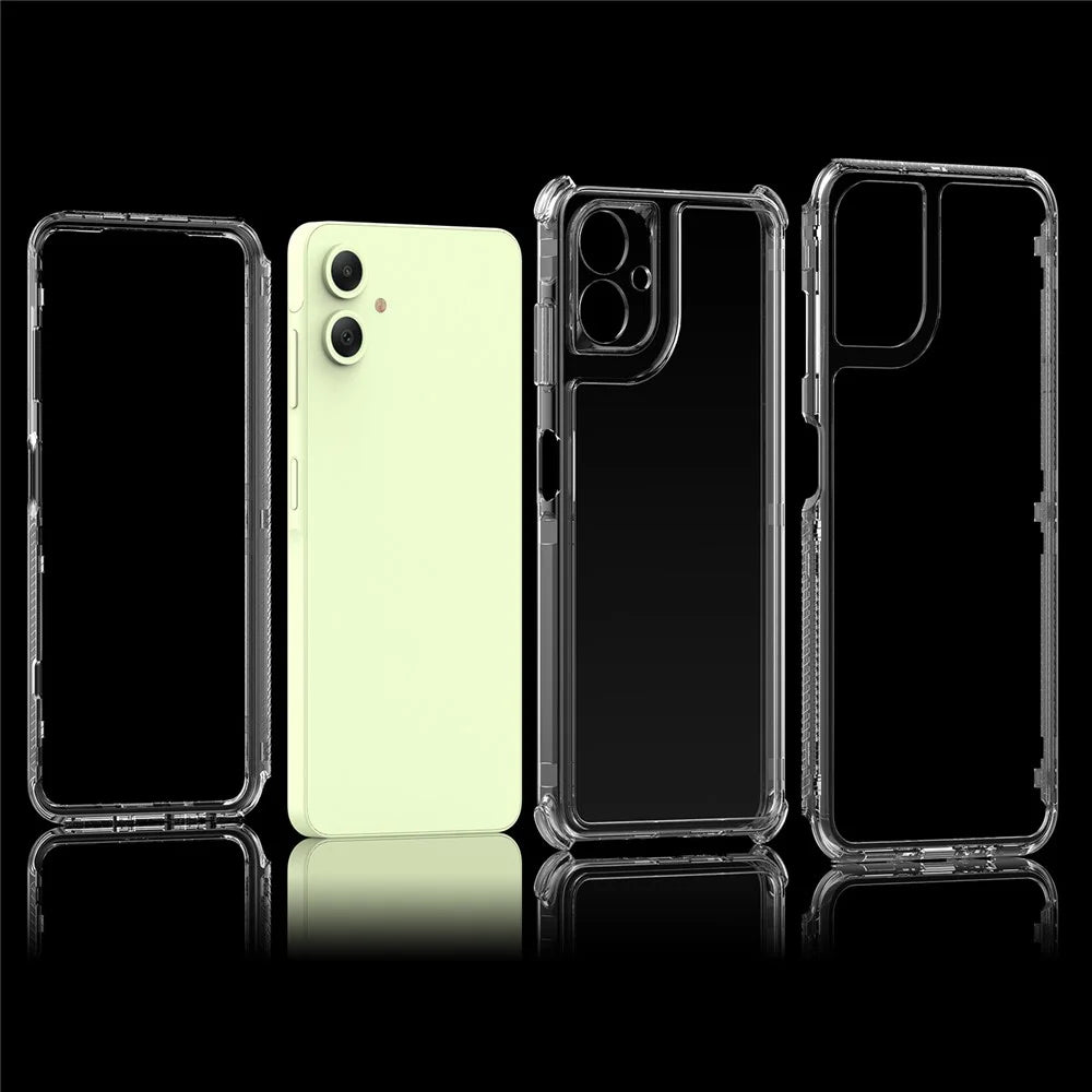For Samsung Galaxy A06 4G Case Anti-Scratch Acrylic+TPU Clear Phone Cover - 5