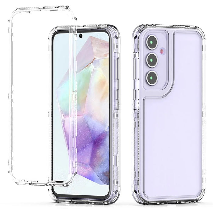 For Samsung Galaxy S24 FE Case Anti-Scratch Acrylic+TPU Clear Phone Cover - 2