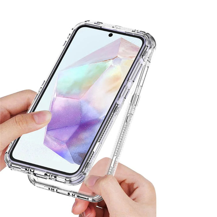 For Samsung Galaxy S24 FE Case Anti-Scratch Acrylic+TPU Clear Phone Cover - 3