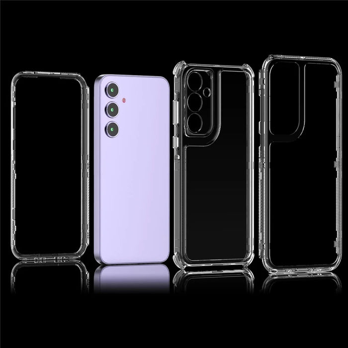 For Samsung Galaxy S24 FE Case Anti-Scratch Acrylic+TPU Clear Phone Cover - 4