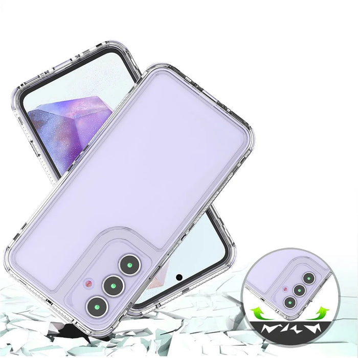 For Samsung Galaxy S24 FE Case Anti-Scratch Acrylic+TPU Clear Phone Cover - 5
