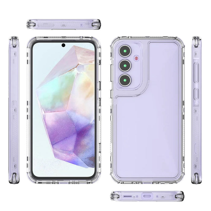 For Samsung Galaxy S24 FE Case Anti-Scratch Acrylic+TPU Clear Phone Cover - 7