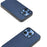 ABEEL For iPhone 16 Pro Case Genuine Cow Leather+PC+TPU Protective Phone Cover - Blue - 3