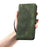 Style 016 For iPhone 15 Case Skin Feel Totem Imprinted Wallet Leather Phone Cover - Blackish Green - 6