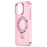 For iPhone 16 Case Glitter Design TPU+PC Kickstand Phone Protector - Pink - 3