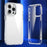 For iPhone 16 Pro Clear Case Shockproof TPU+PC Hybrid Phone Cover - Transparent - 2