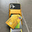 For iPhone 16 Case PC+TPU Dual Layer Back Phone Cover with Card Holder - Yellow - 4