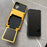 For iPhone 16 Plus Case PC+TPU Dual Layer Back Phone Cover with Card Holder - Yellow - 2