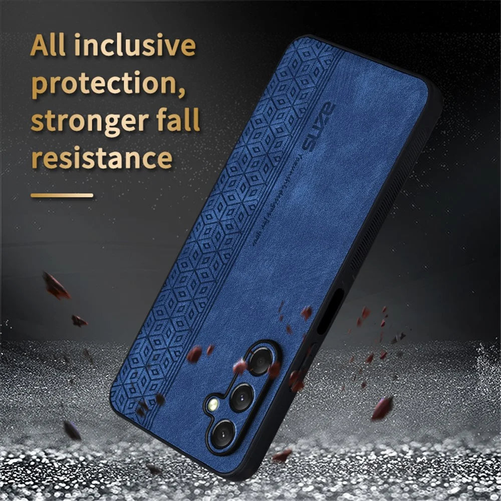 AZNS For Samsung Galaxy A16 5G / A16 4G Case Protective PU Leather Covered TPU Phone Shell - Brown - 7