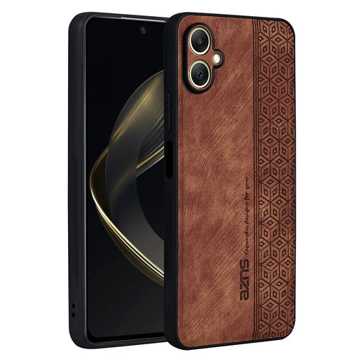 AZNS For Samsung Galaxy A06 4G Case Protective PU Leather Covered TPU Phone Shell - Brown - 1