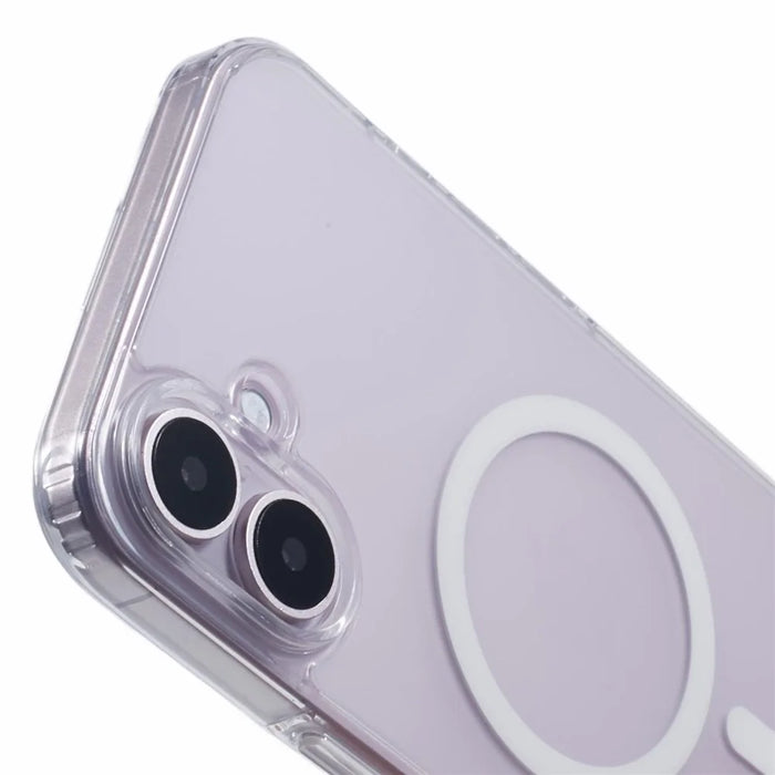 X-LEVEL For iPhone 16 Case Compatible with MagSafe PC+TPU Matte Phone Cover - Transparent - 6