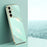 XINLI For Samsung Galaxy S24 FE Case TPU Phone Cover with Electroplating Frame - Cyan - 2